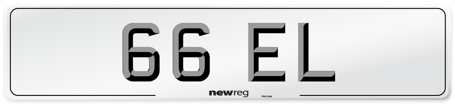 66 EL Number Plate from New Reg